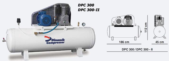 Stage Belt Driven Piston Compressor